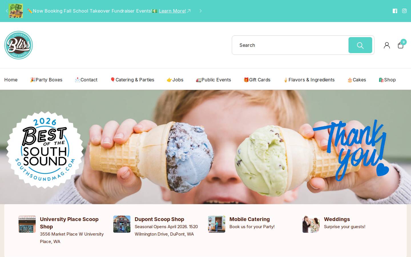 icecreambliss.com homepage screenshot