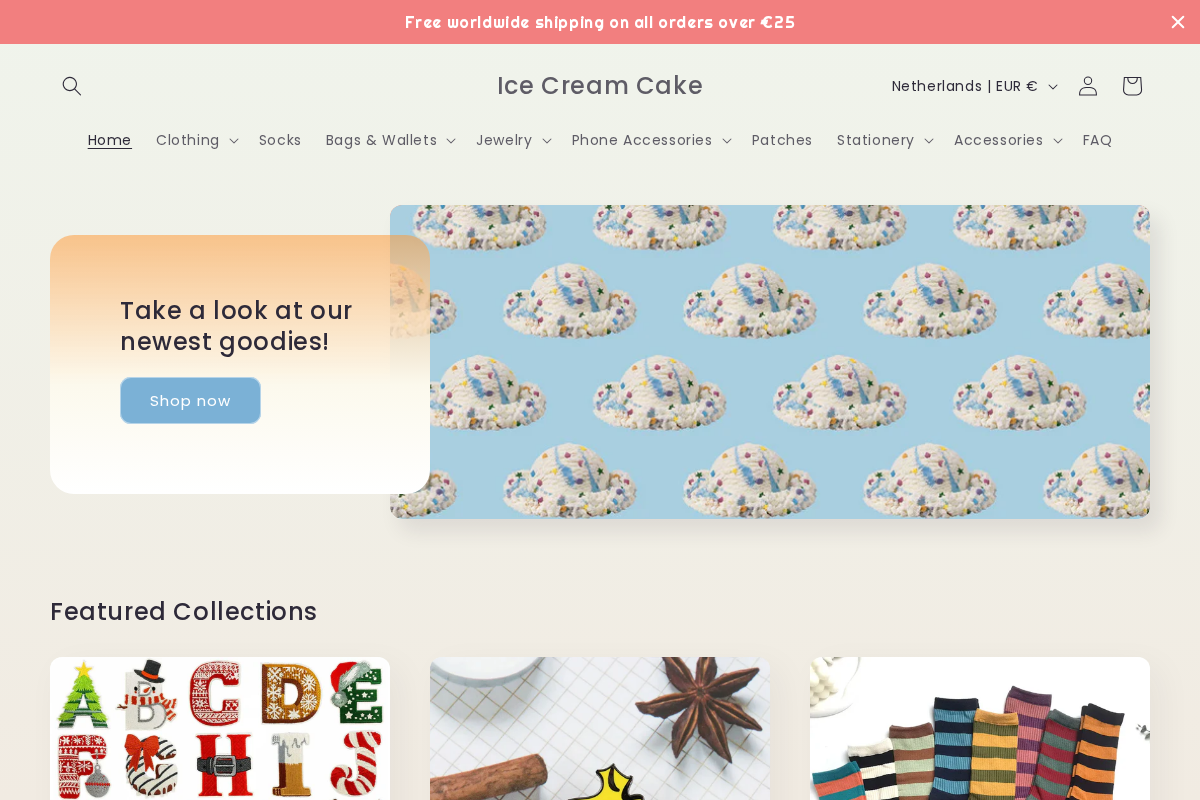 Ice Cream Cake homepage screenshot