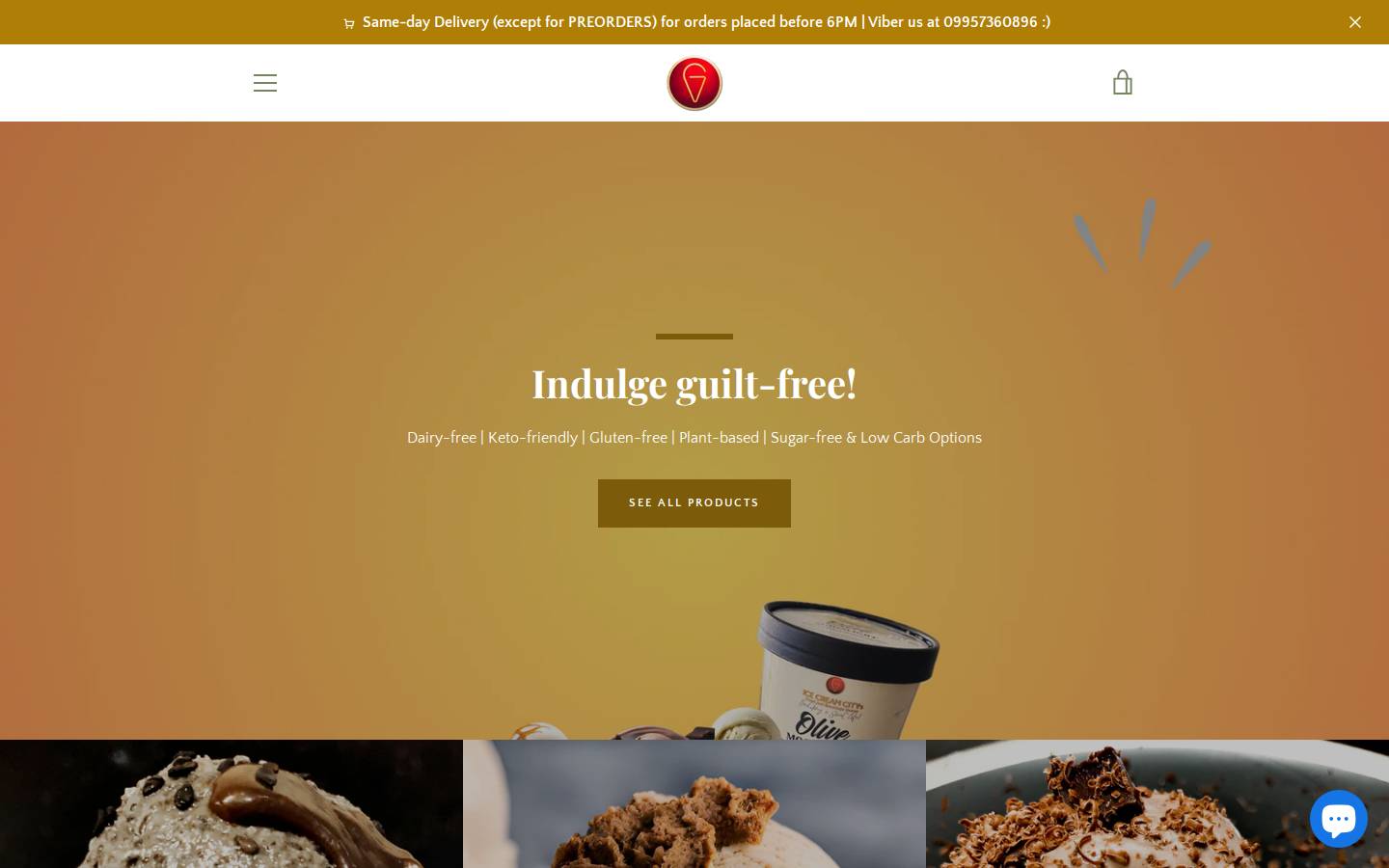 icecreamcitys.com homepage screenshot