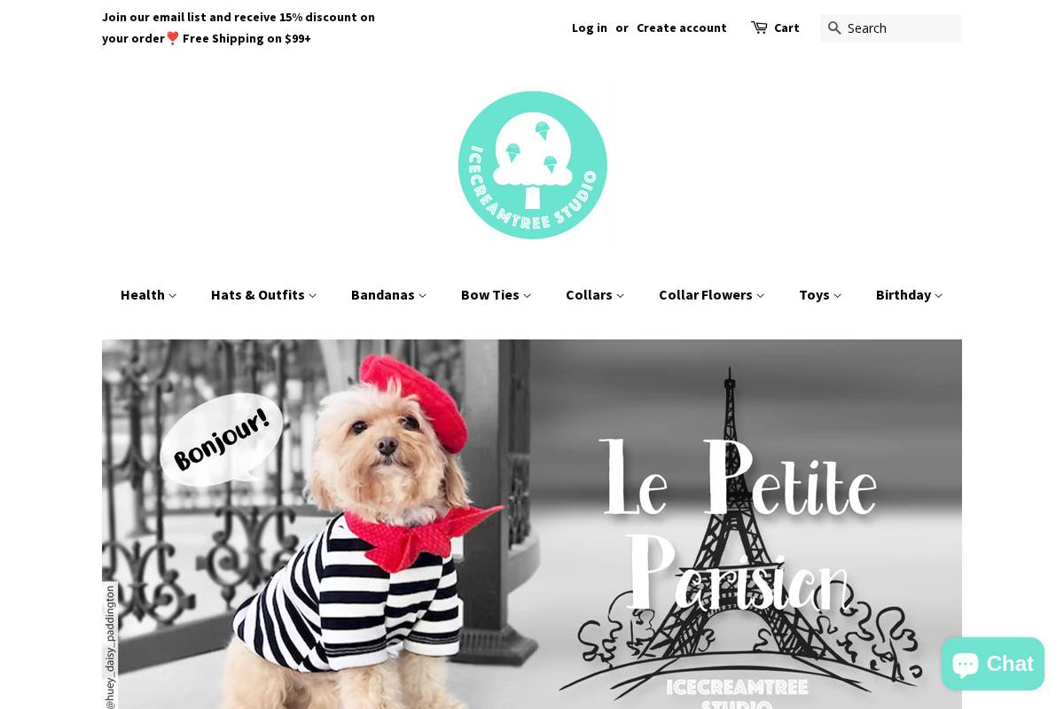 icecreamtreestudio.com homepage screenshot