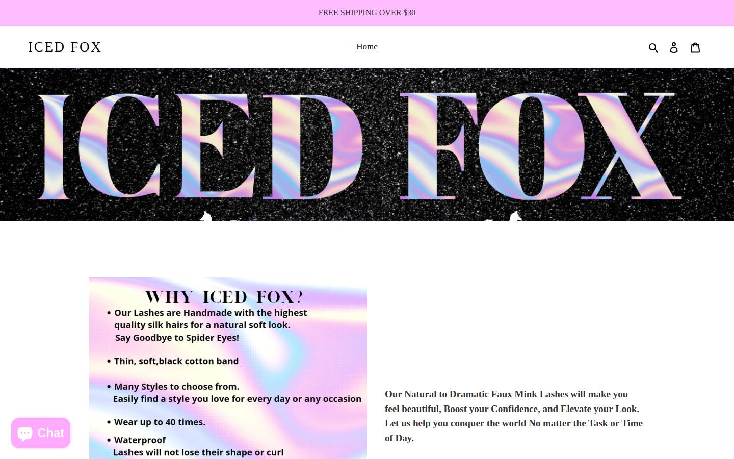 icedfox.com homepage screenshot