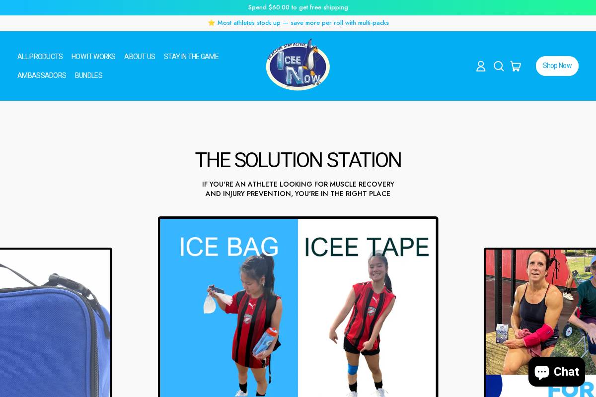 iceenow.com homepage screenshot