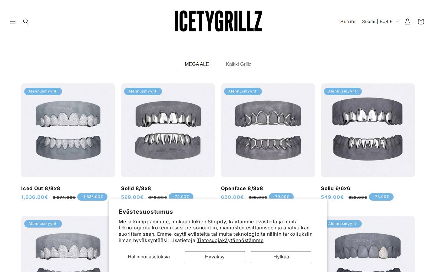 icetygrillz.com homepage screenshot