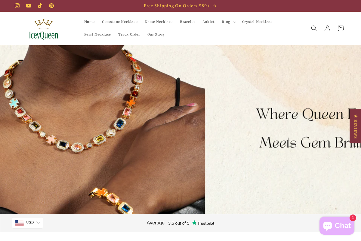 Iceyqueen homepage screenshot