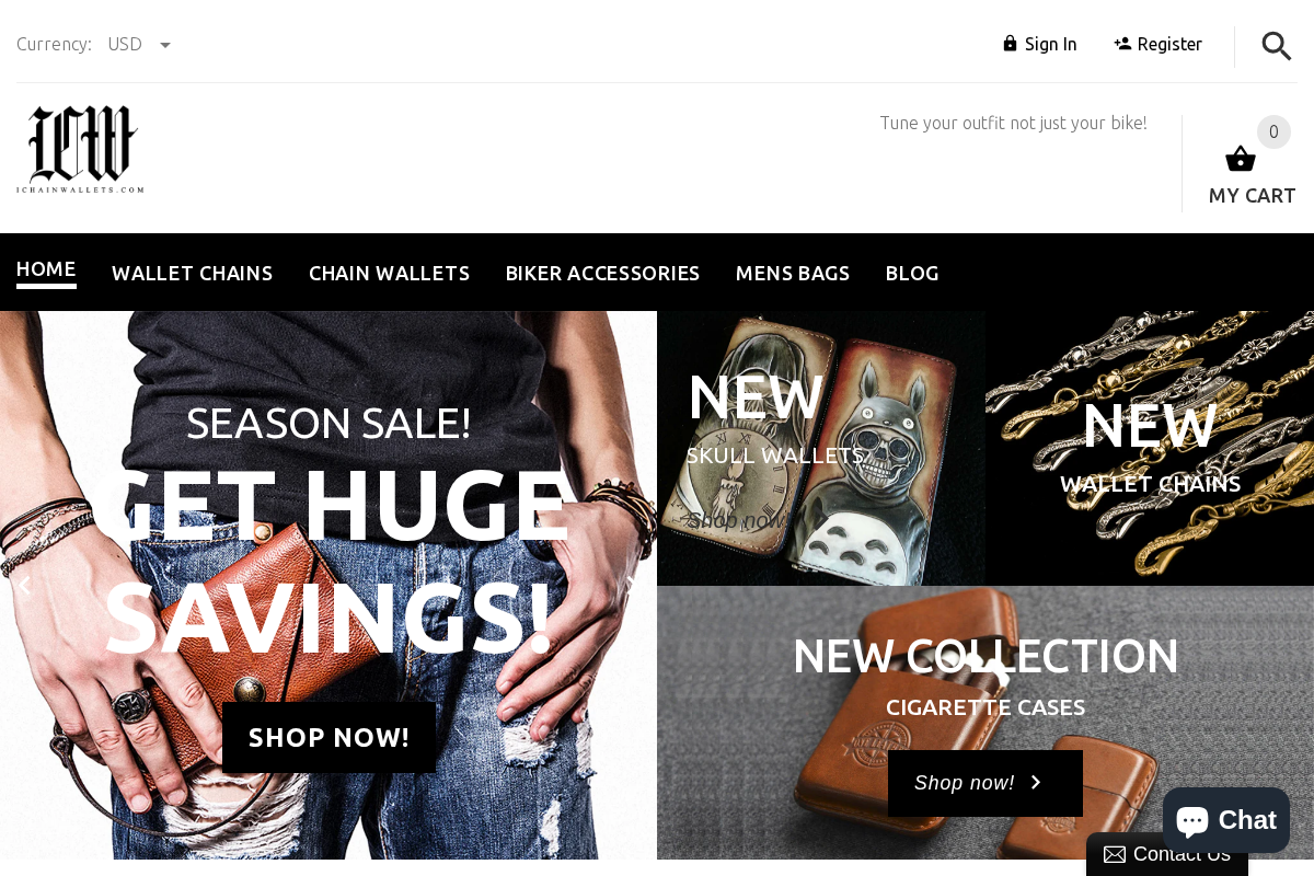iChainWallets homepage screenshot