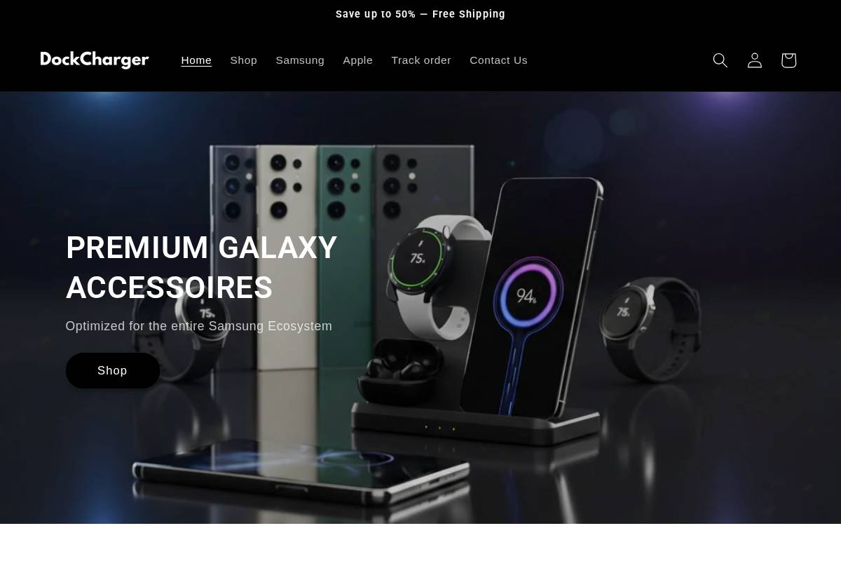 Ichargingdocks homepage screenshot