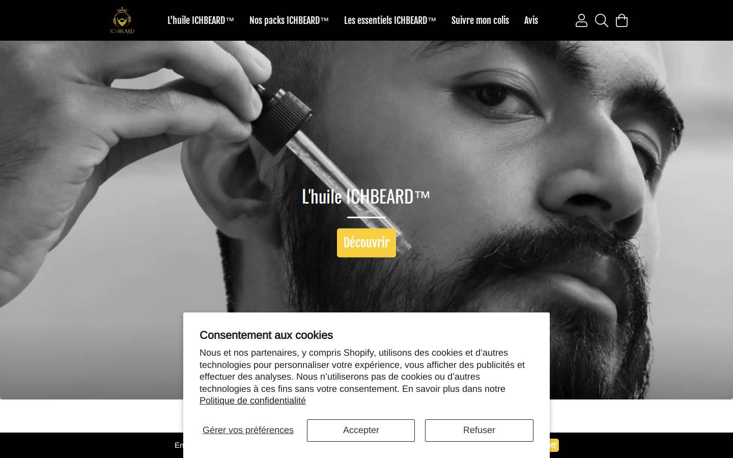 ichbeard.com homepage screenshot