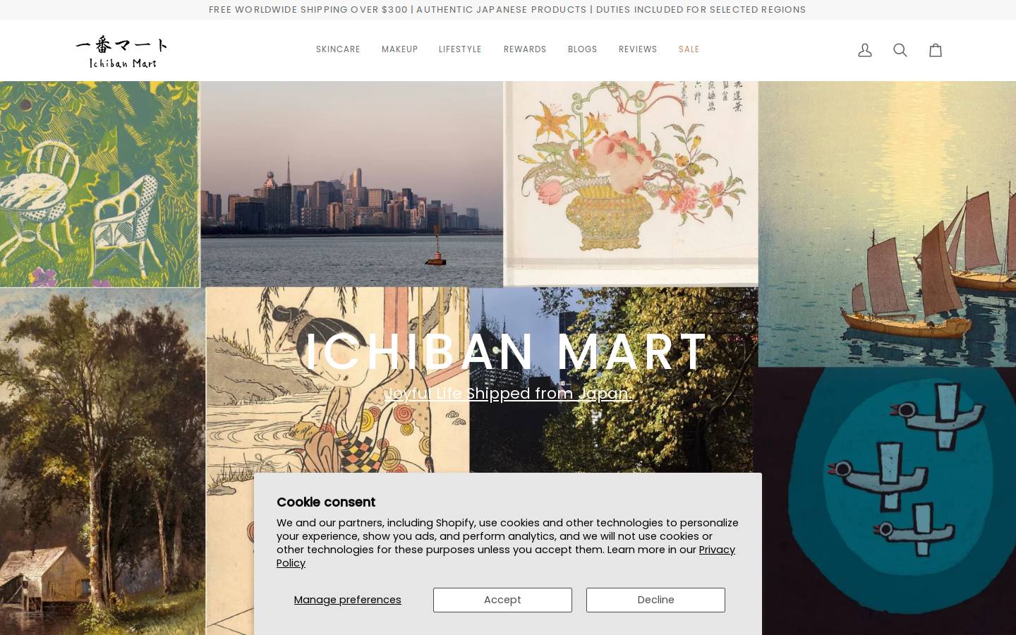 ichibanm.com homepage screenshot