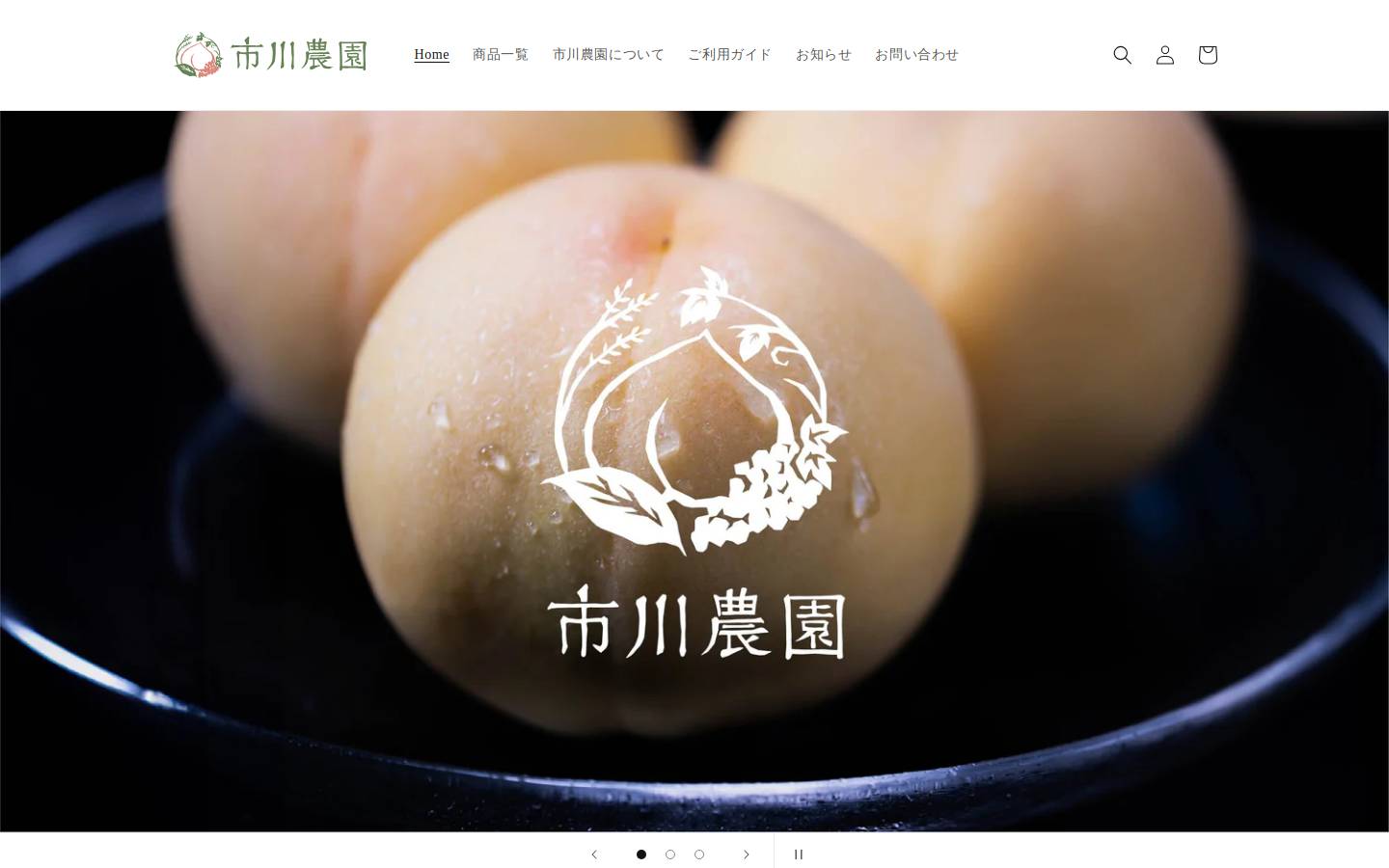 ichikawa-noen.com homepage screenshot