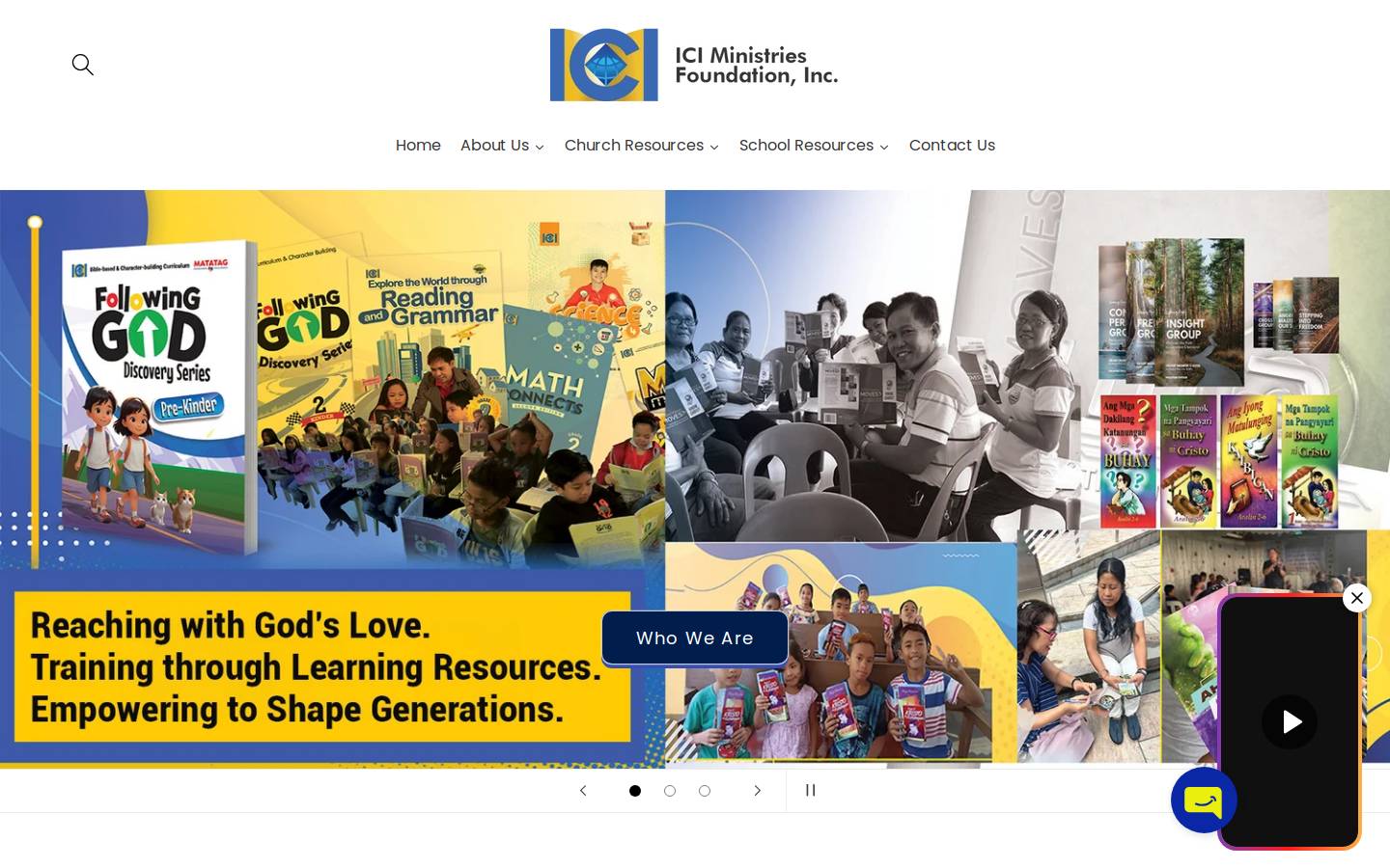 iciphilippines.org homepage screenshot