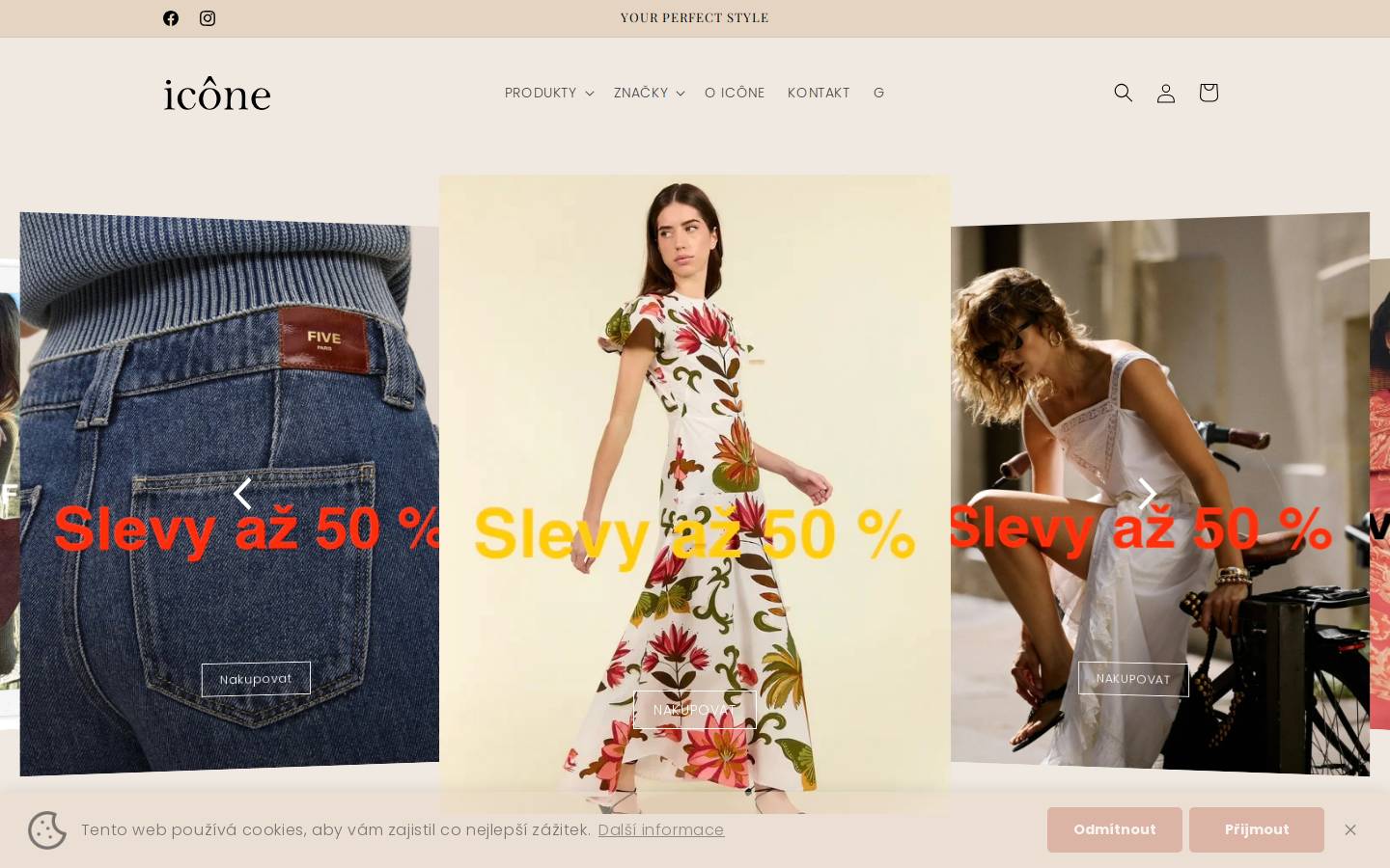 icone.cz homepage screenshot