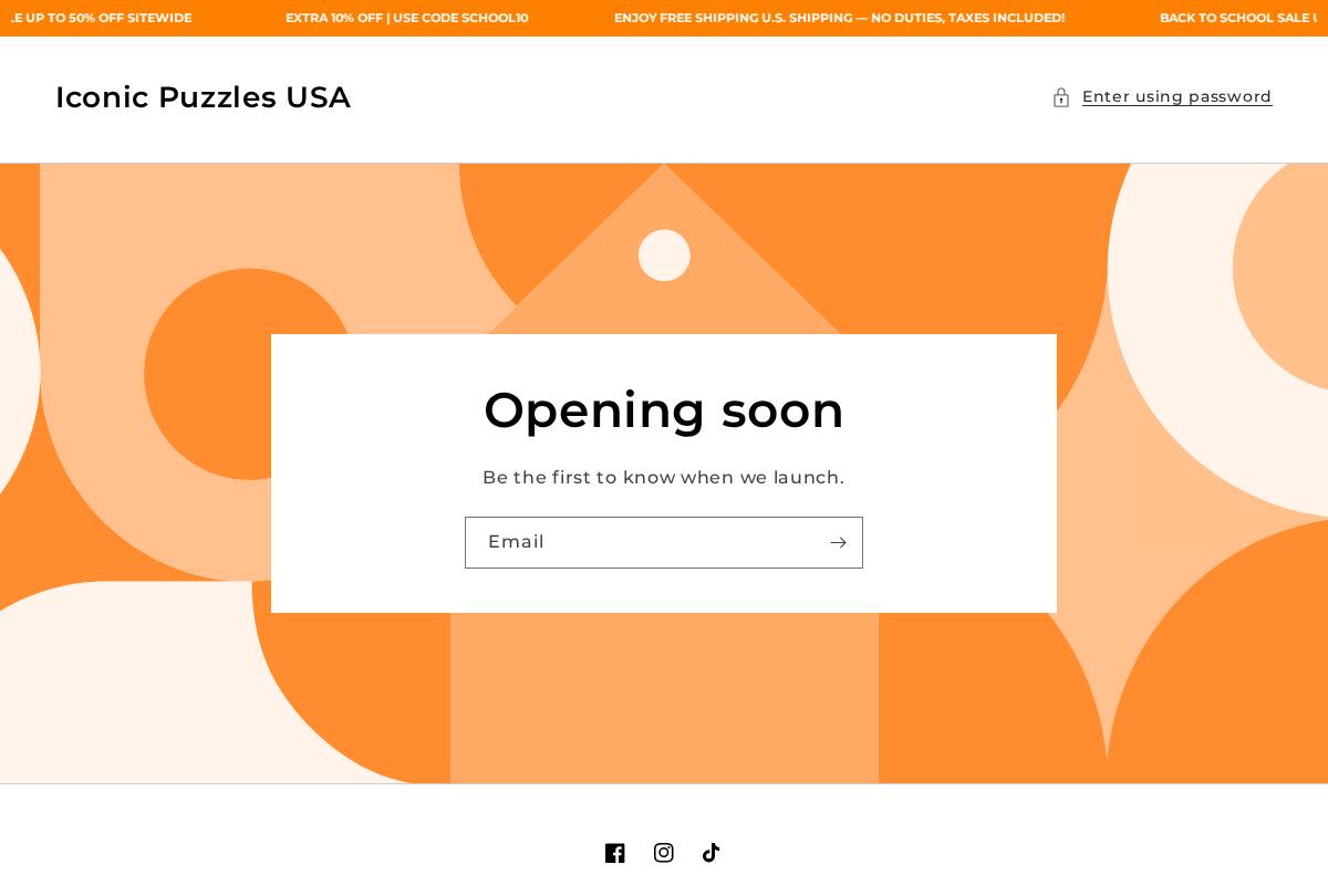 Iconic Puzzles  homepage screenshot