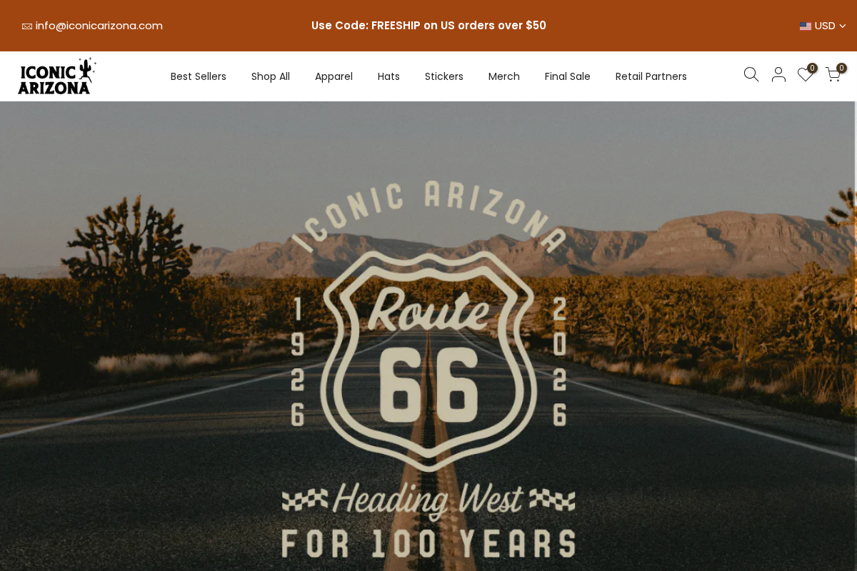 Iconic Arizona homepage screenshot