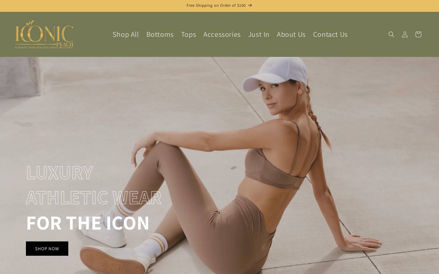 iconicpeachathletics.com homepage screenshot