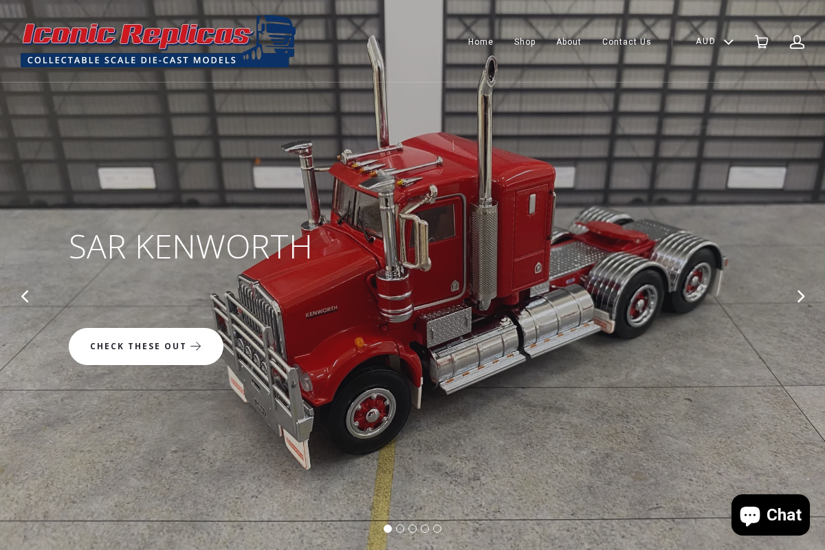 iconicreplicas homepage screenshot