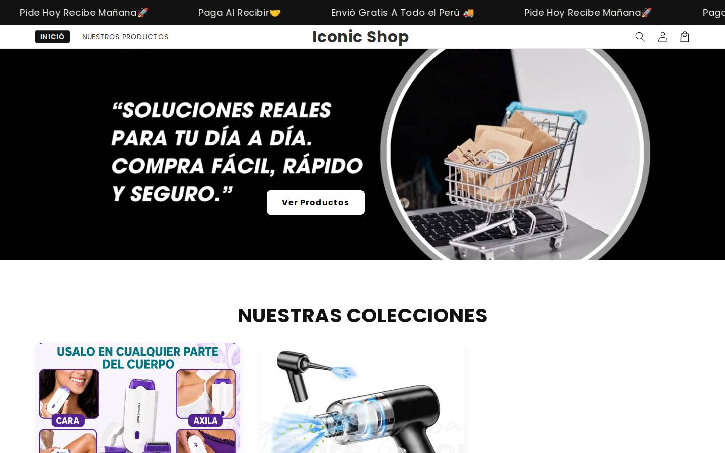 iconicshop.online homepage screenshot