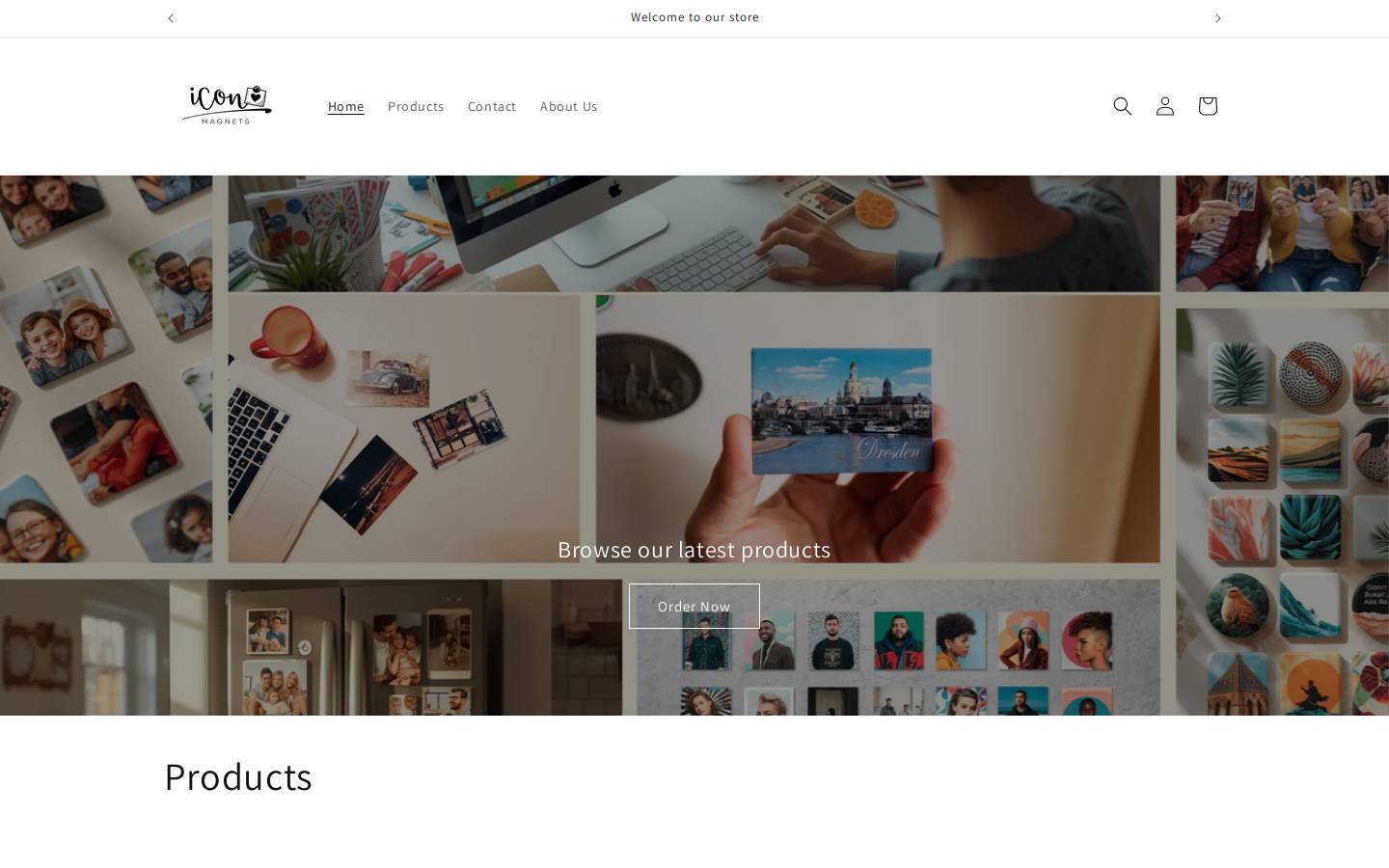 iconmagnets.com homepage screenshot