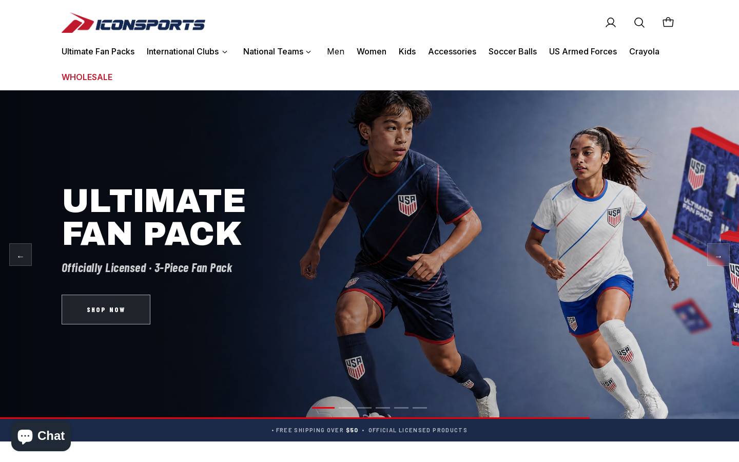 iconsportgroup.com homepage screenshot