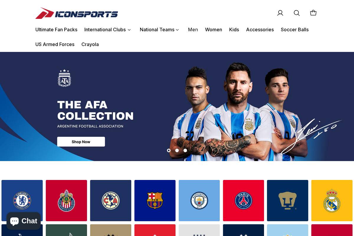 iconsportsgroup.com homepage screenshot