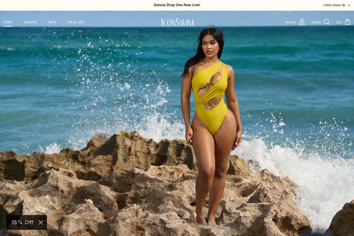 Icon Swim homepage screenshot