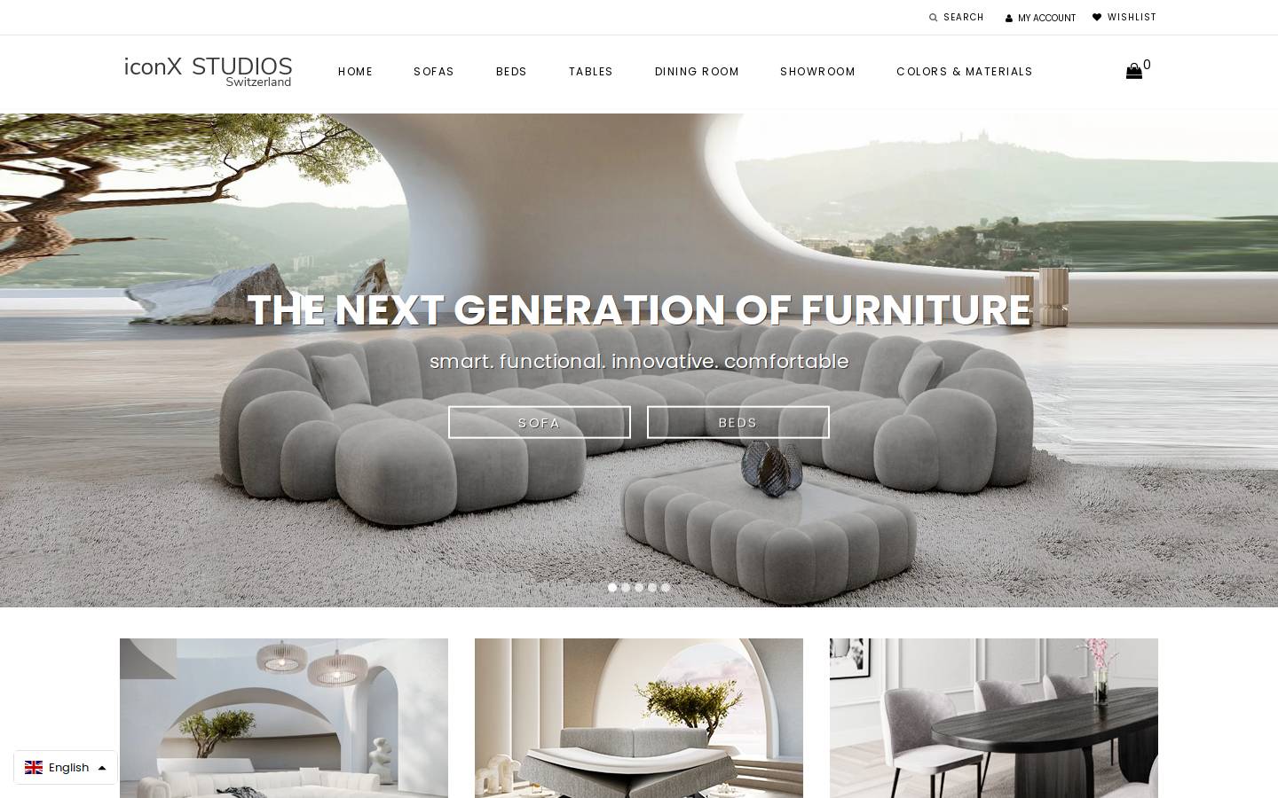 Iconx Studios homepage screenshot