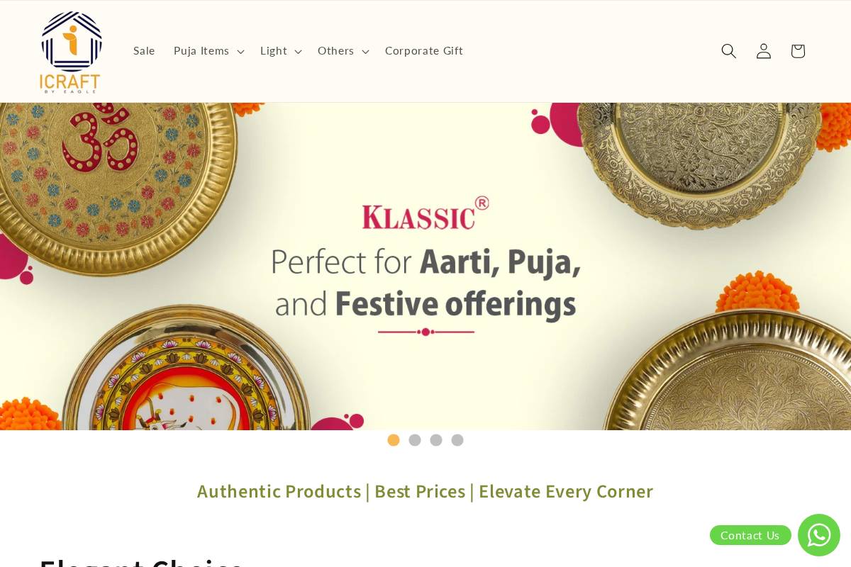 icrafthome.com homepage screenshot