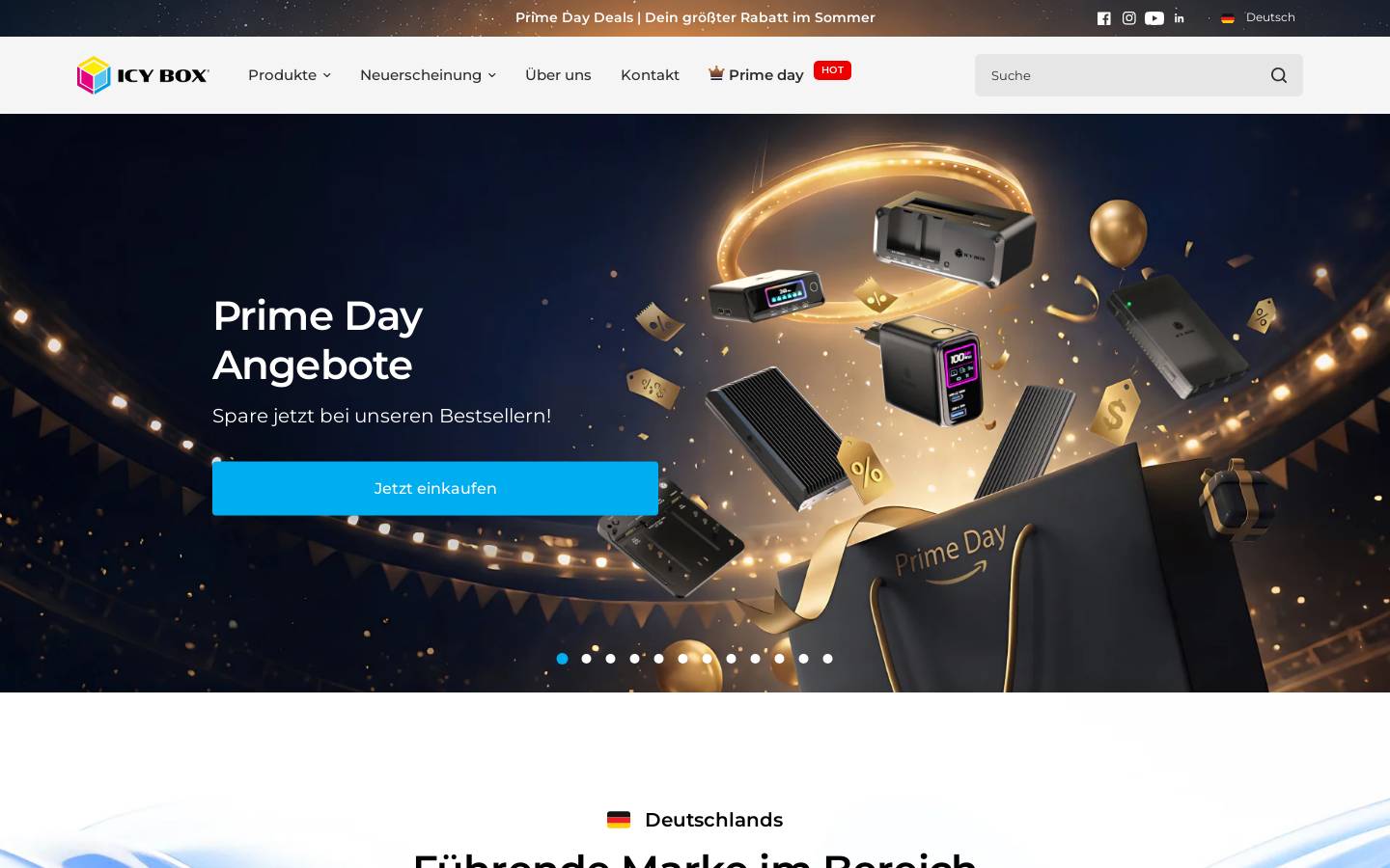 icybox.de homepage screenshot
