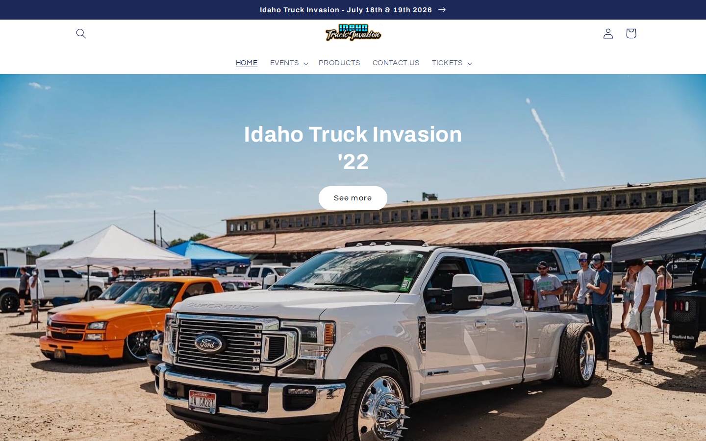 idahotruckinvasion.com homepage screenshot