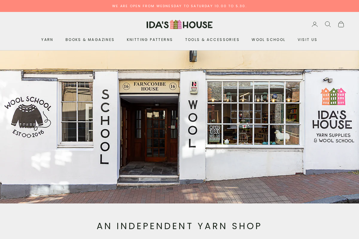 idashouse.co.uk homepage screenshot