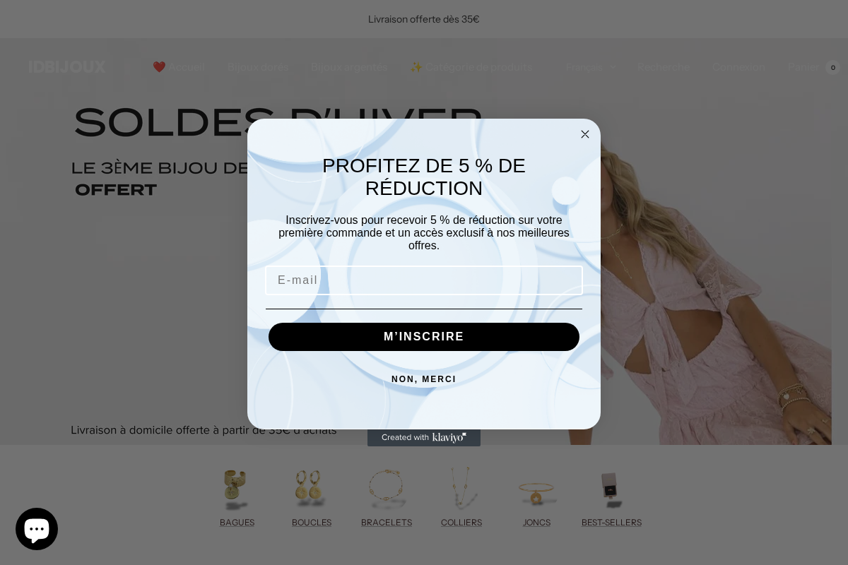 Idbijoux homepage screenshot