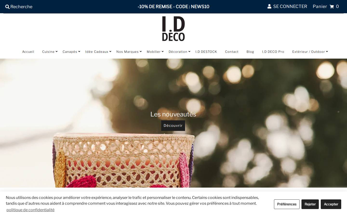iddecoshop.com homepage screenshot