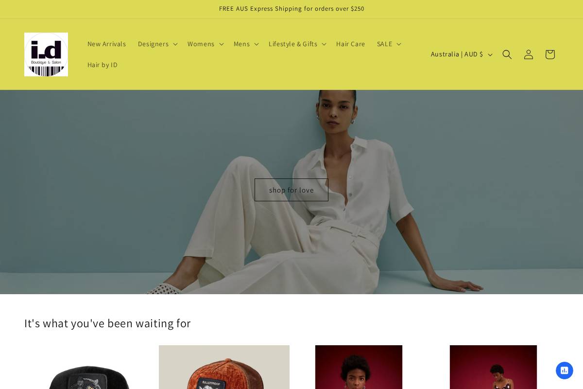 iddezine.com.au homepage screenshot