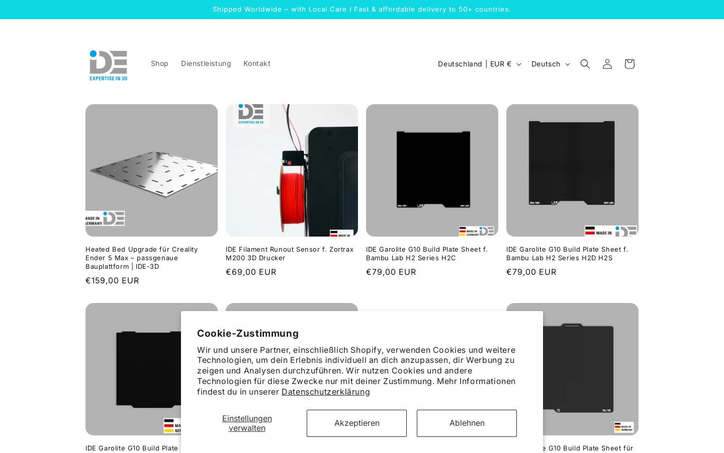 ide-3d.de homepage screenshot