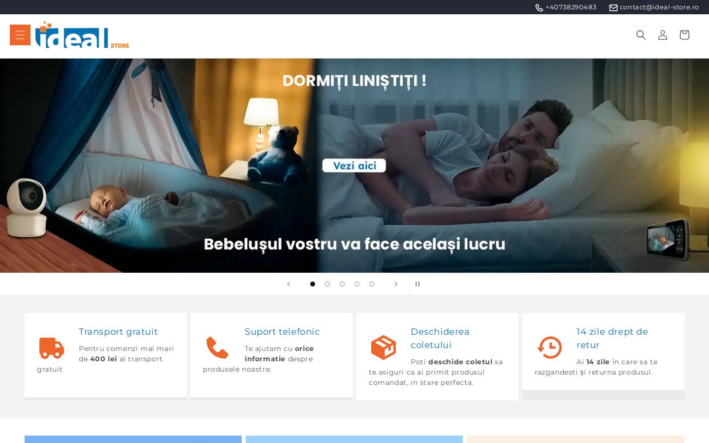 ideal-store.ro homepage screenshot