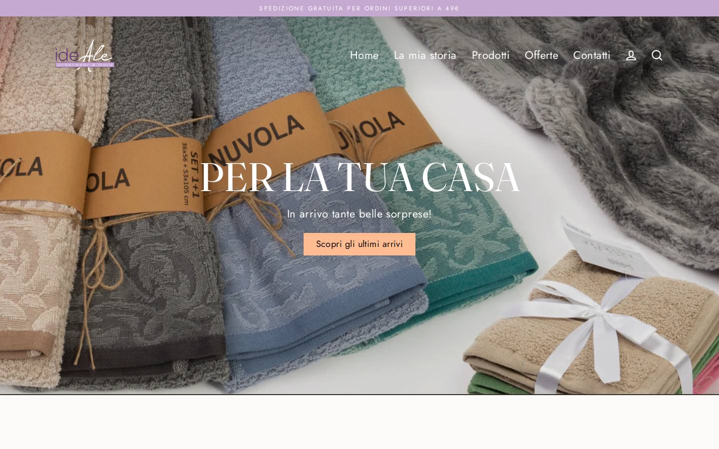 idealeshop.it homepage screenshot