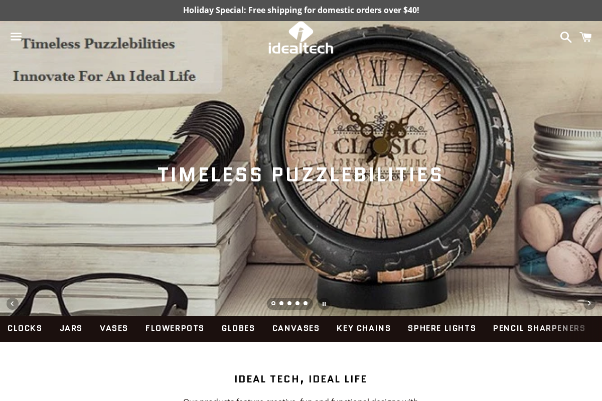 idealtechusa.com homepage screenshot