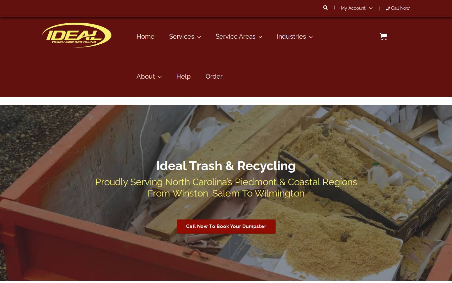 idealtrash.com homepage screenshot