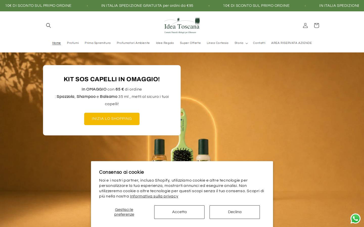 ideatoscana.it homepage screenshot