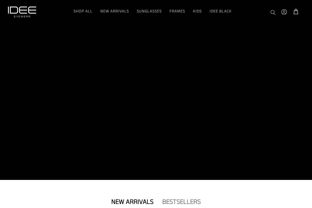 idee-eyewear.com homepage screenshot