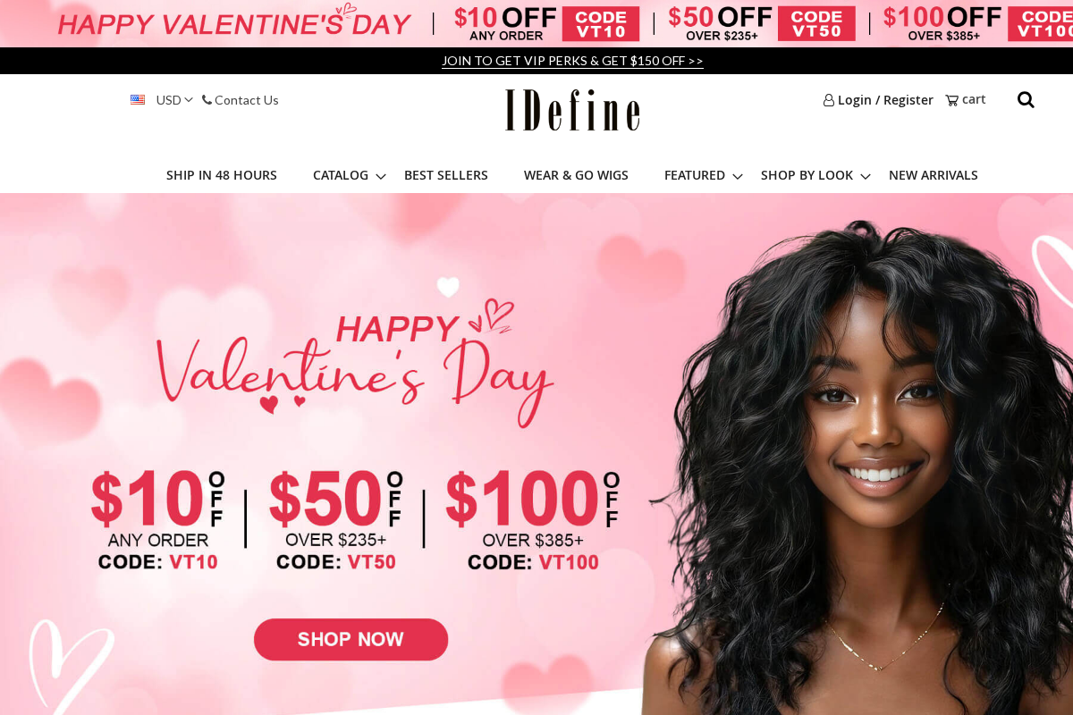 Idefinewig homepage screenshot