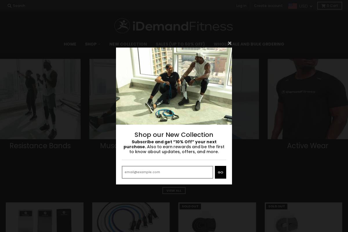 idemandfitness.com homepage screenshot