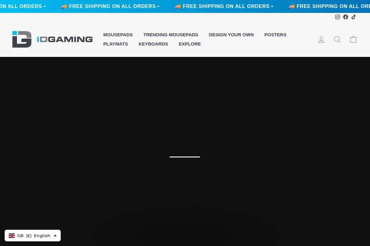 iD Gaming homepage screenshot