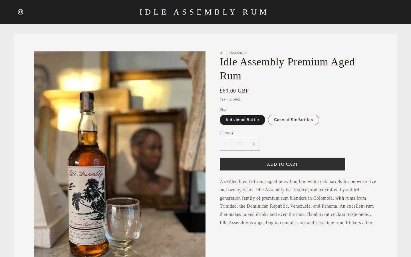 idleassemblyrum.com homepage screenshot