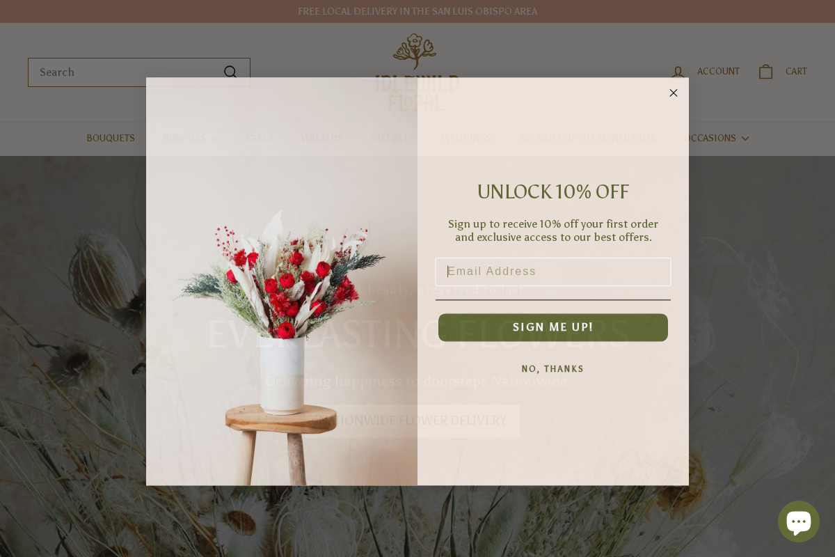 Idlewild Floral Co. homepage screenshot