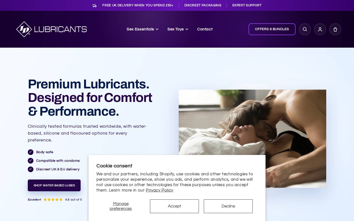 idlube.co.uk homepage screenshot