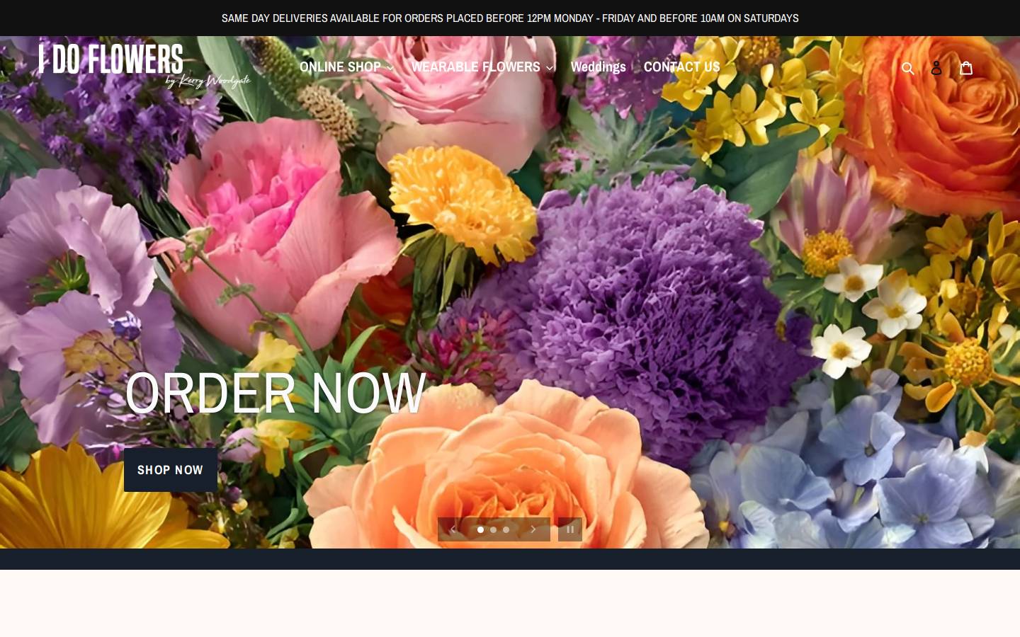 idoflowerscairns.com.au homepage screenshot