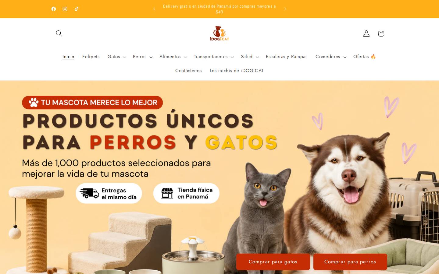 idogicat.shop homepage screenshot