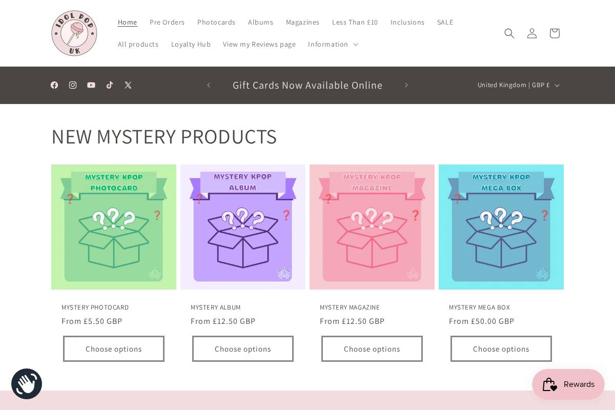 idolpopuk.com homepage screenshot