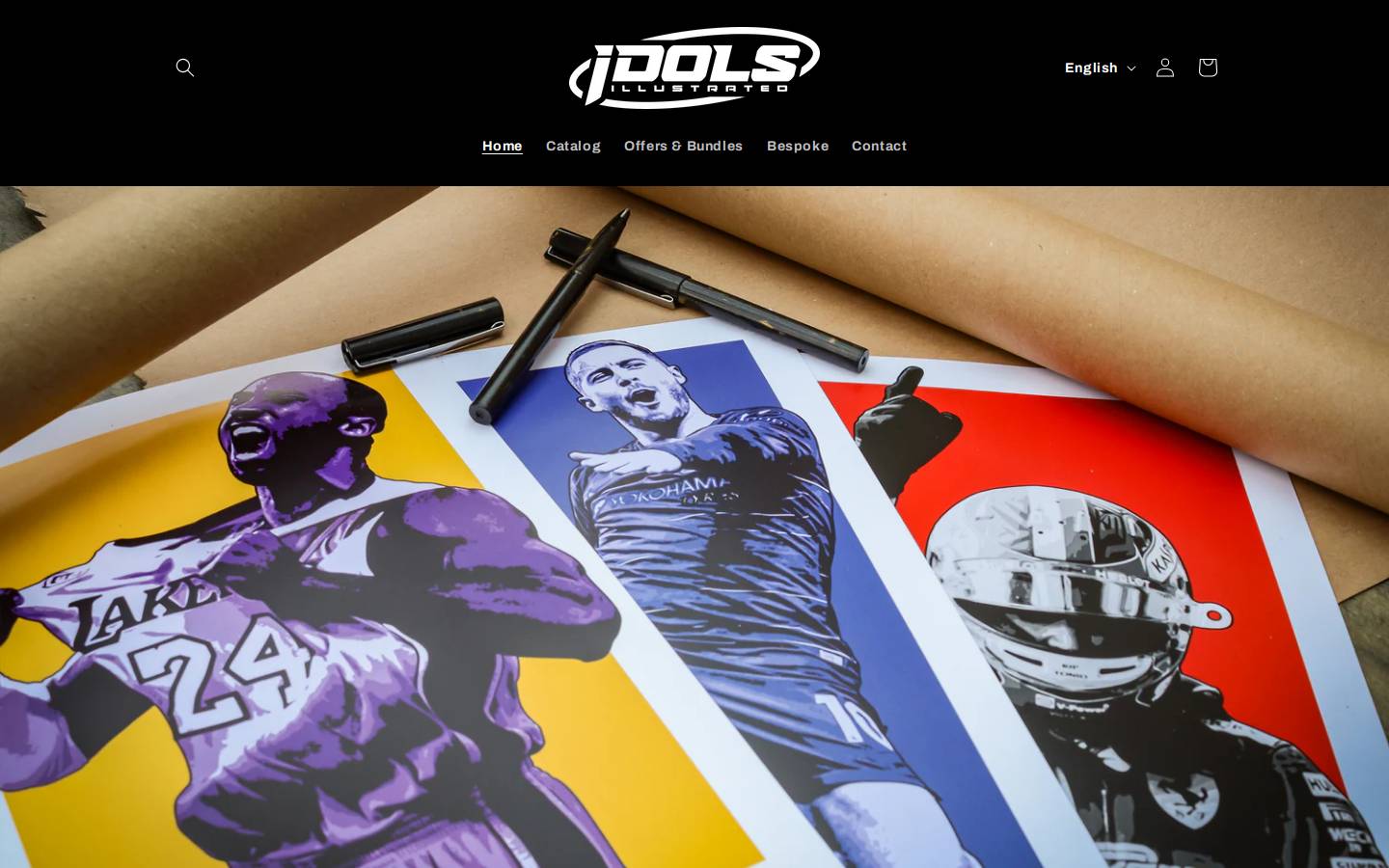 idolsillustrated.com homepage screenshot