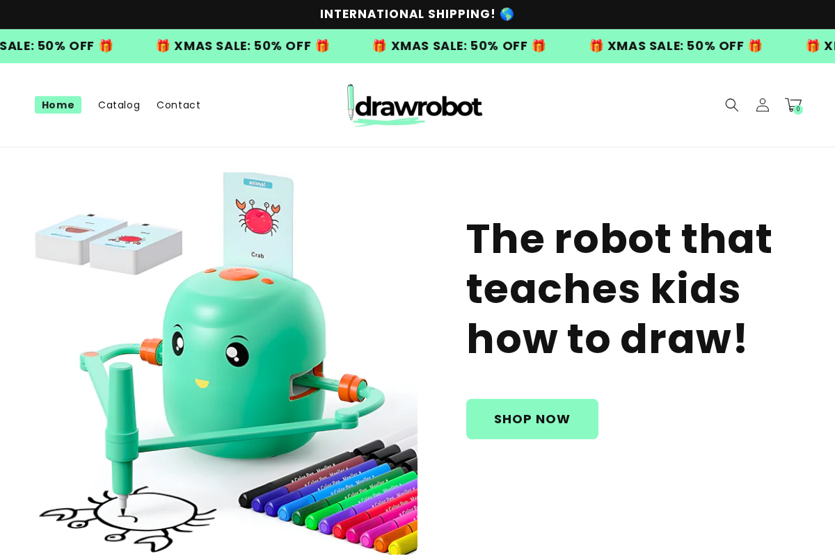 Idrawrobot homepage screenshot